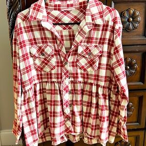 Women’s Boutique button up plaid